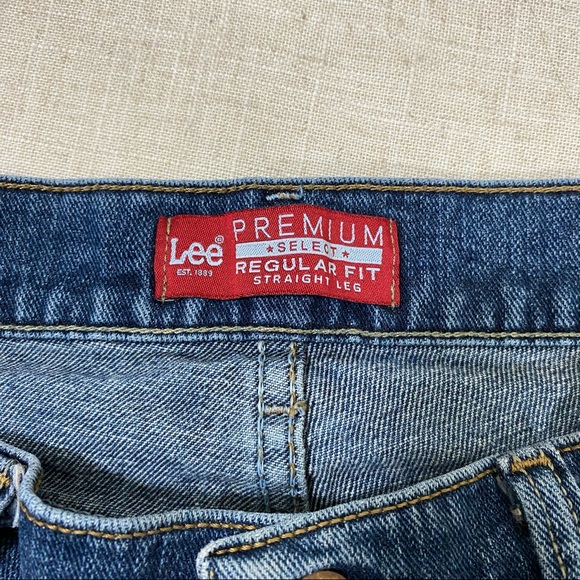 Lee Men’s Jeans High Rise 36- 32 Premium Select Stretch Denim Straigh Le… - Picture 6 of 11